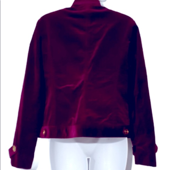 JONES NEW YORK Corduroy Burgundy Jacket - Picture 3 of 9